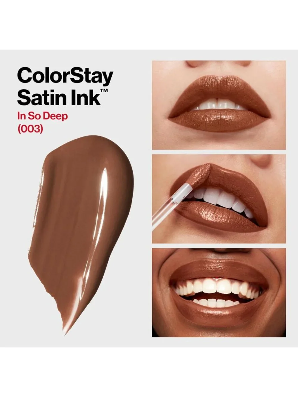 Revlon 003 In So Deep Colorstay Satin Ink Longwear Hydrating Liquid Lipstick